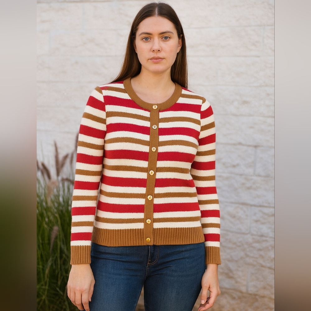 St John Sport Knit Cardigan Sweater Size P or 2‎
